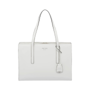 Prada Re-Edition 1995 Brushed Leather Medium Handbag White