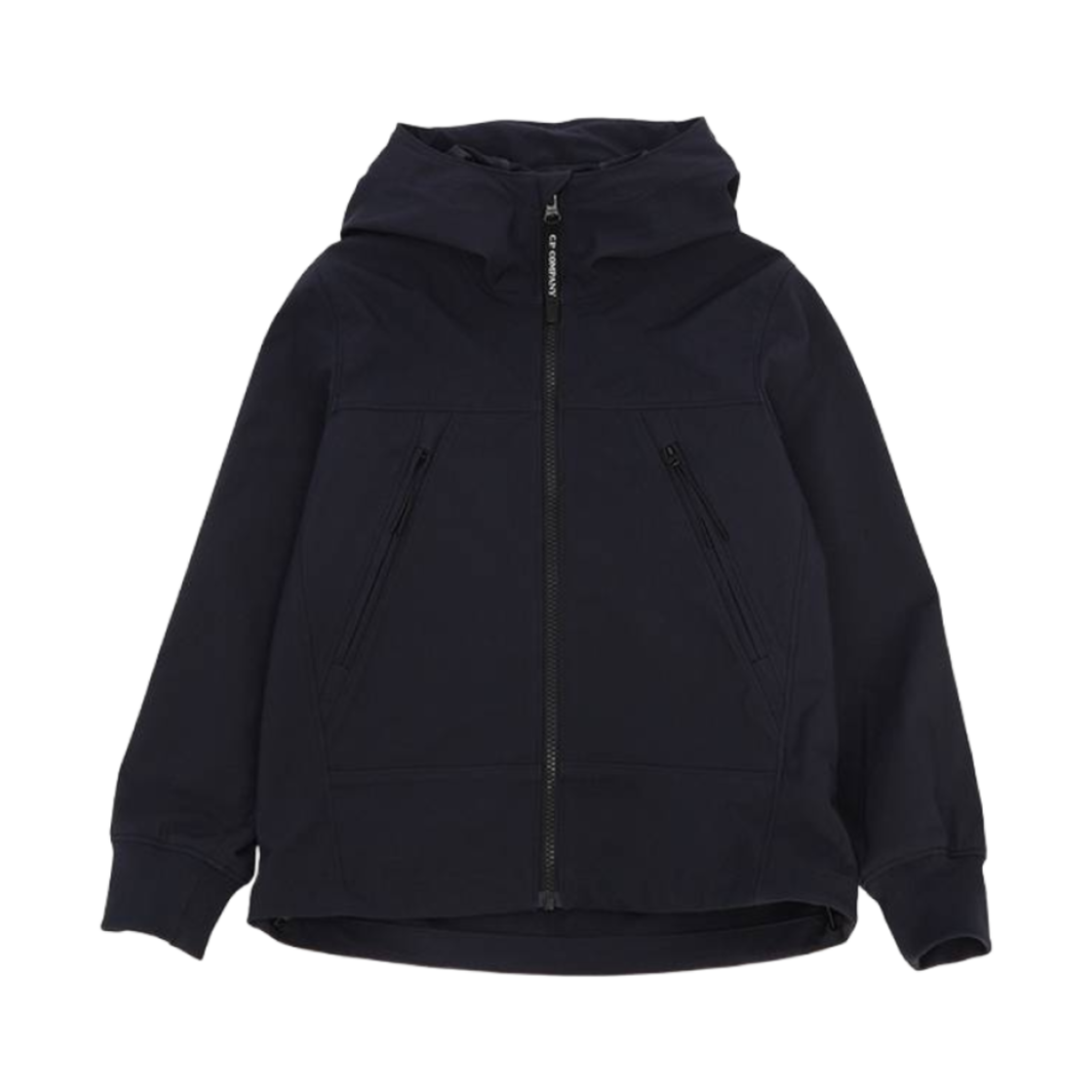 (키즈) C.P. 컴퍼니 로고 후드 자켓 네이비 - 24SS((Kids) C.P. Company Logo Hooded Jacket Navy - 24SS) - 1