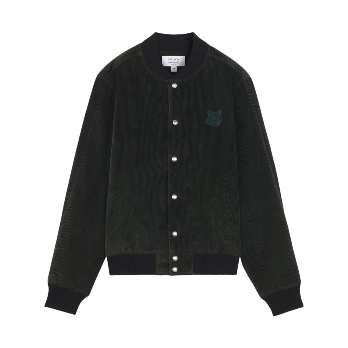 MM02108WW0116-P391 Maison Kitsune Teddy Blouson Ranger Green