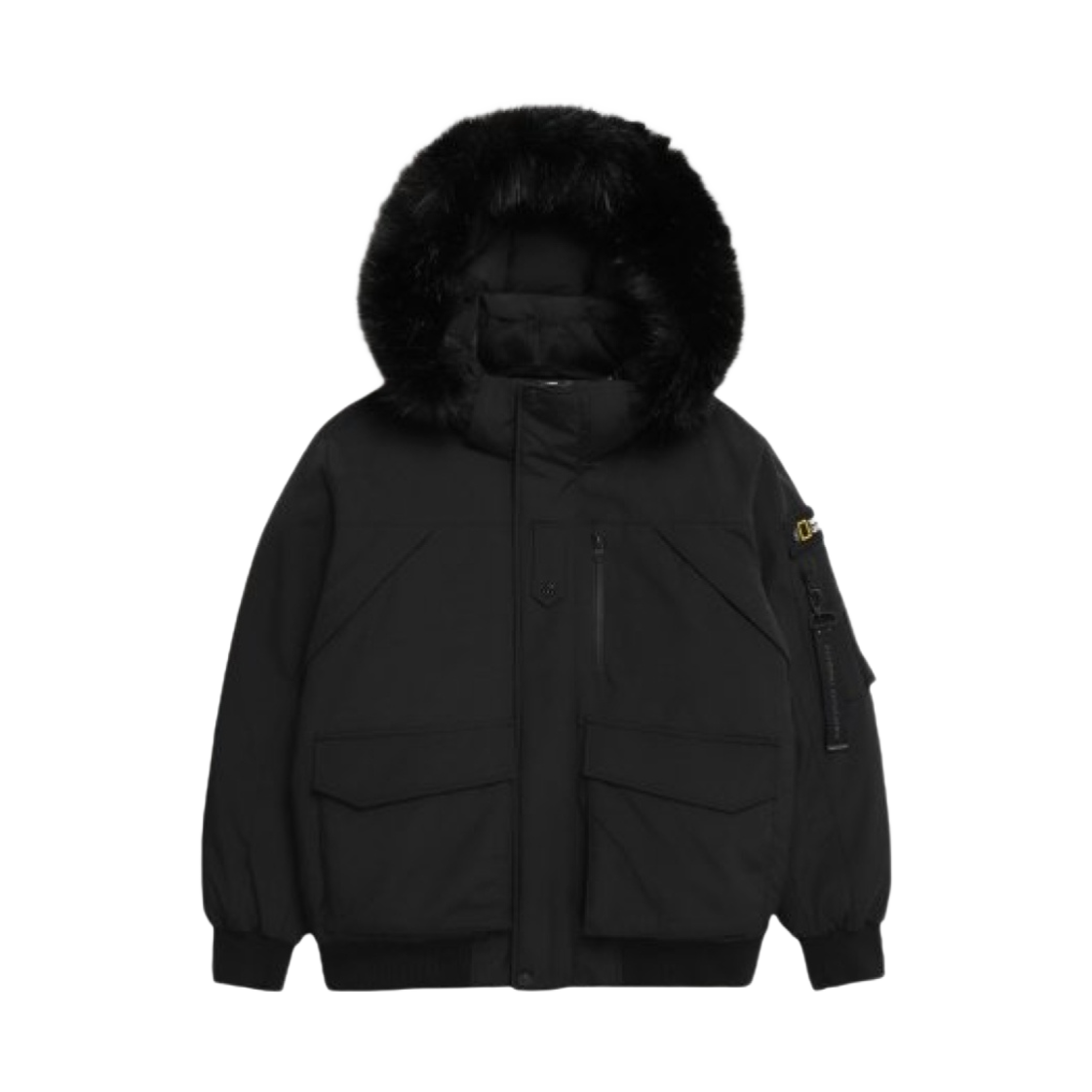 내셔널 지오그래픽 타루가 퍼 트리밍 후디 다운 점퍼 카본 블랙(National Geographic Taruga Fur Trim Hood Down Jumper Carbon Black)