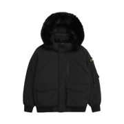 National Geographic Taruga Fur Trim Hood Down Jumper Carbon Black