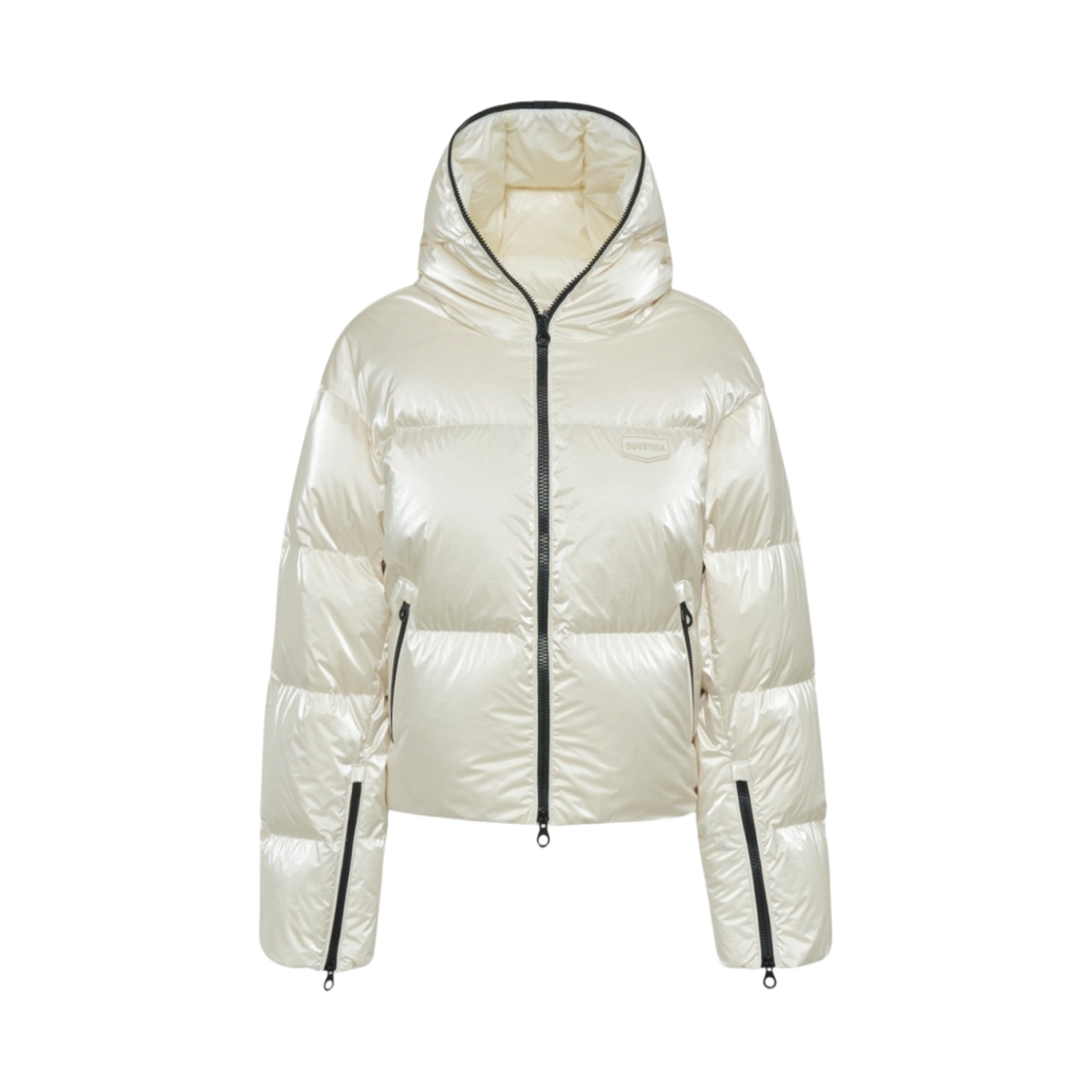 (W) 듀베티카 벨라트릭스S 후드 풀 집업 다운 자켓 크림((W) Duvetica BellatrixS Hooded Full Zip Up Down Jacket Cream)