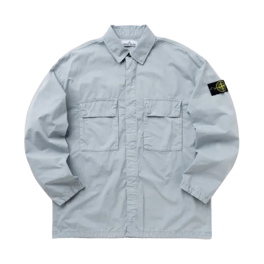 스톤아일랜드 115WN 올드 트리트먼트 오버셔츠 스카이 블루 -23SS(Stone Island 115WN Old Treatment Overshirt Sky Blue - 23SS) - 1