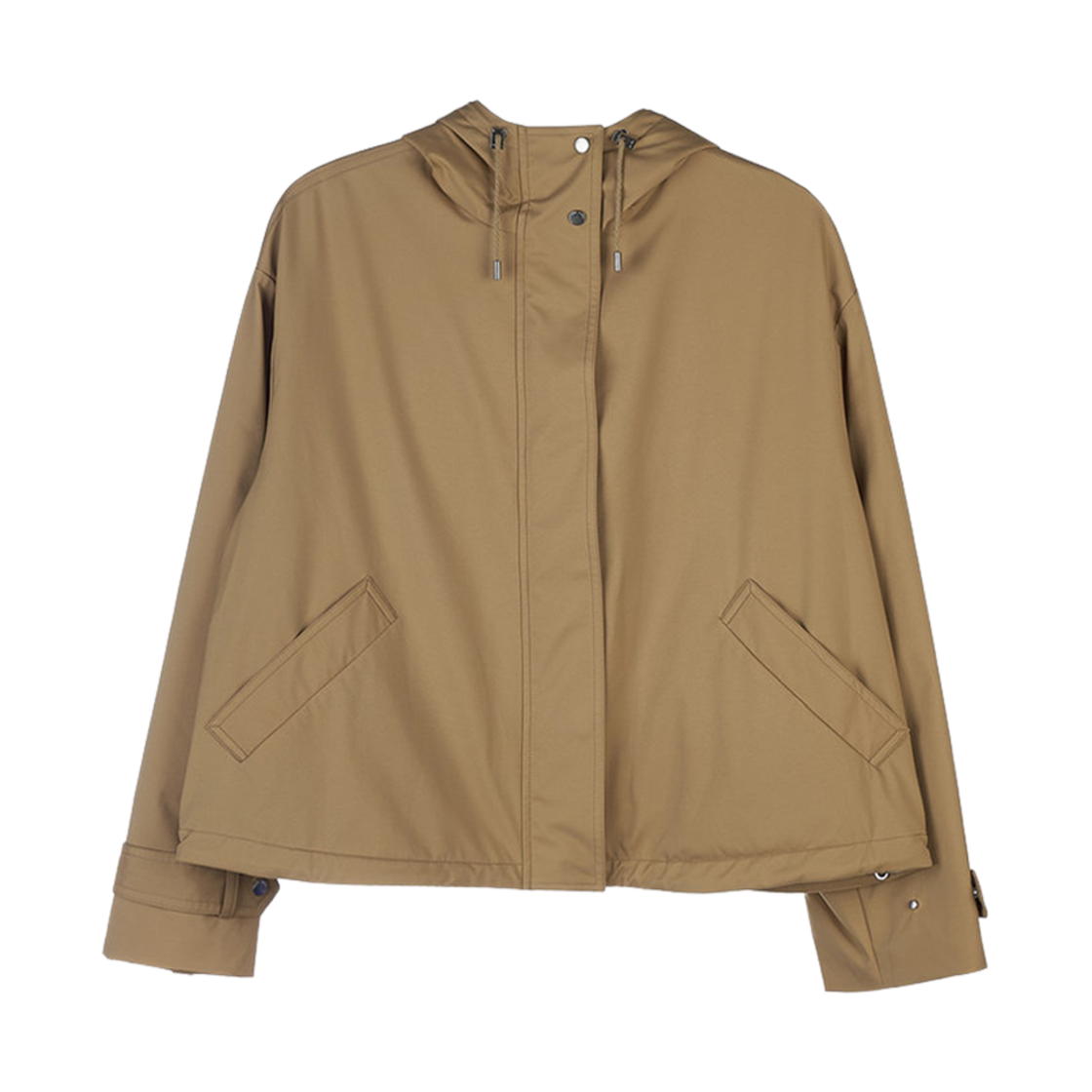 FAM4307-E05O (W) Loro Piana Shell Hooded Jacket Caramel Toffee