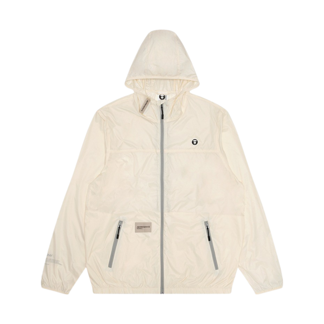 에이프 나우 라이트 웨이트 나일론 자켓 아이보리(AAPE Now Light Weight Nylon Jacket Ivory)
