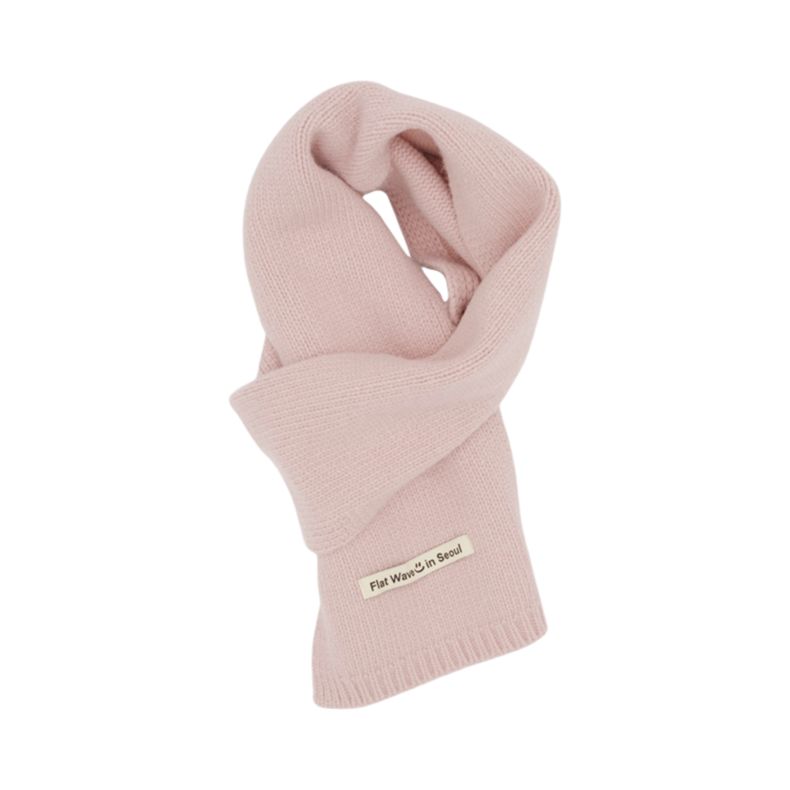 100028 Flatwave Cashmere Muffler Pink