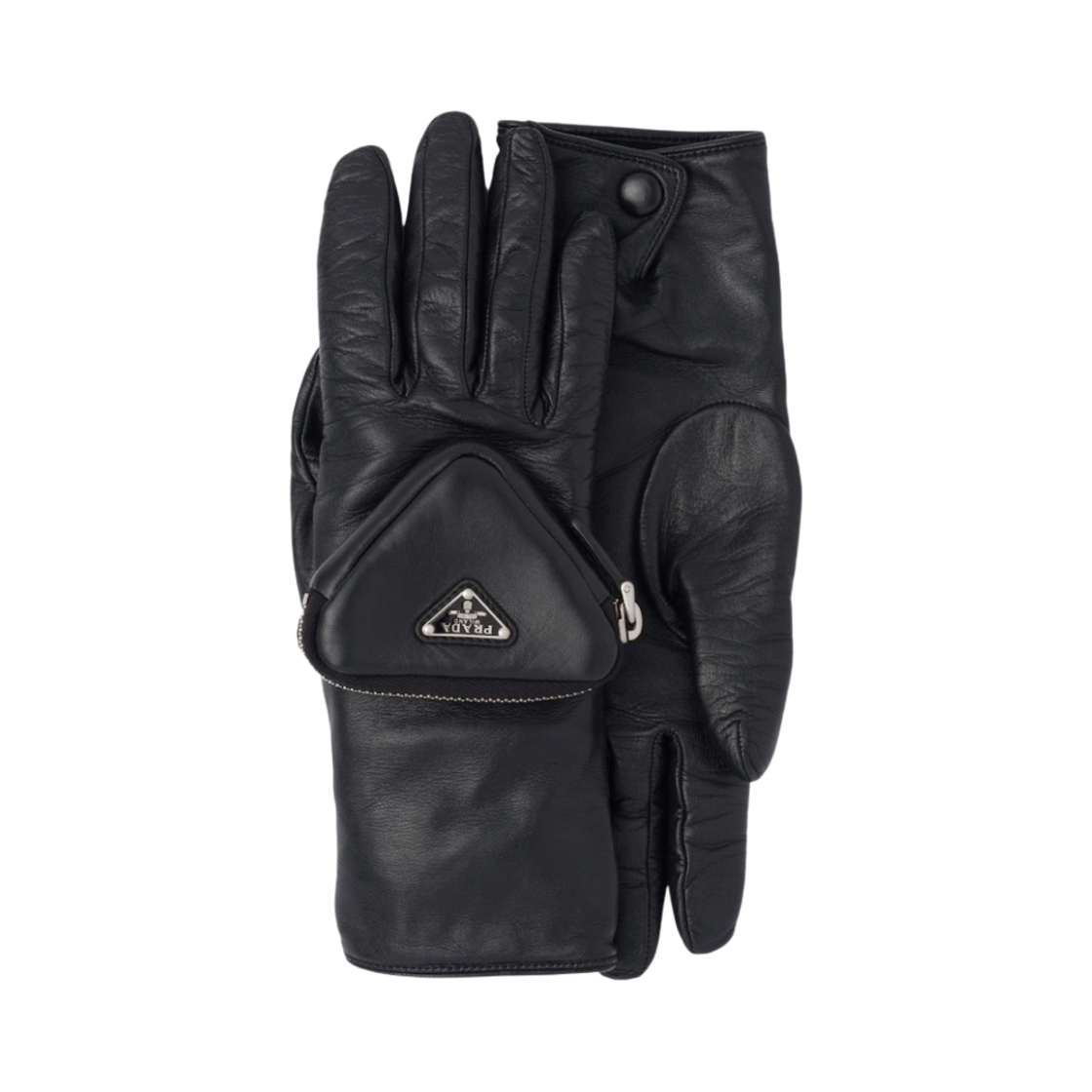 프라다 나파 레더 글러브 파우치 블랙