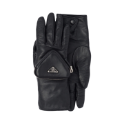 Prada Nappa Leather Gloves Pouch Black