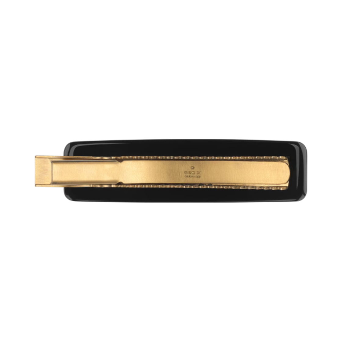 (W) 구찌 크리스탈 싱글 헤어 클립 블랙 레진((W) Gucci Crystal Single Hair Clip Black Resin) - 2