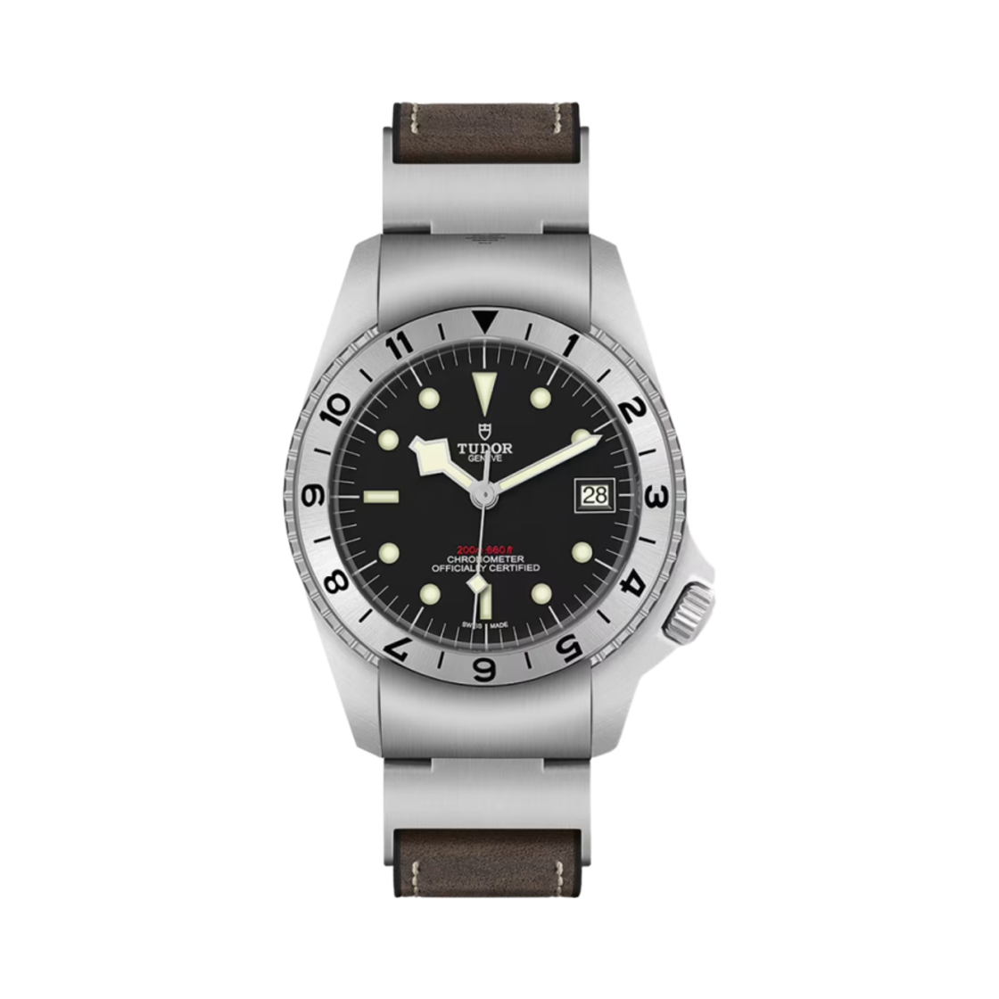 튜더 블랙 베이 P01 MT5612 레더 스트랩 브라운(Tudor Black Bay P01 MT5612 Leather Strap Brown)