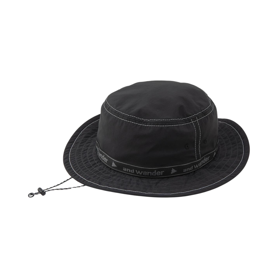 앤드 원더 JQ 테이프 햇 블랙(And Wander JQ Tape Hat Black)