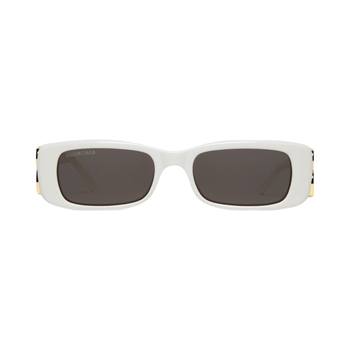 621643T00019000 (W) Balenciaga Dynasty Rectangle Sunglasses White