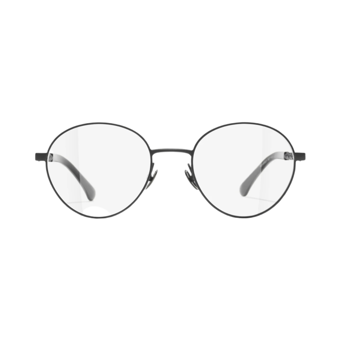 샤넬 프레임 메탈 글래스 펄 & 블랙(Chanel Round Eyeglasses Metal Glass Pearls & Black) - 1