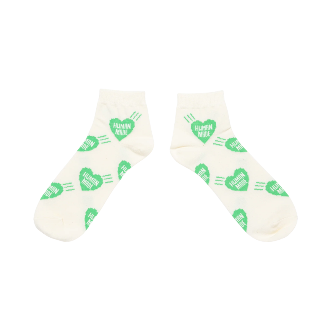 휴먼 메이드 하트 숏 삭스 그린(Human Made Heart Short Socks Green) - 2