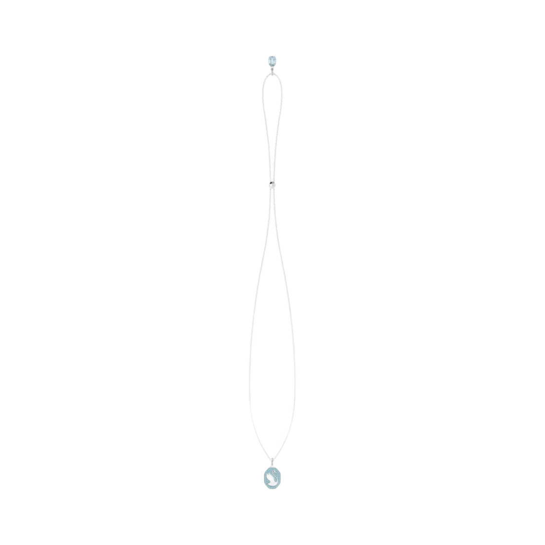 5628546 (W) Swarovski Signum Pendant Blue Rhodium Plated