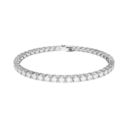 (W) Swarovski Matrix Tennis Bracelet White Rhodium Plated