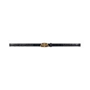 (W) Balenciaga BB Super Thin Belt Black