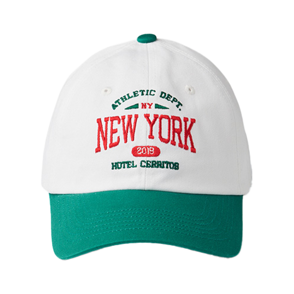 호텔세리토스 뉴욕 2019 투톤 볼캡 그린(Hotel Cerritos New York 2019 TwoTone Ball Cap Green)