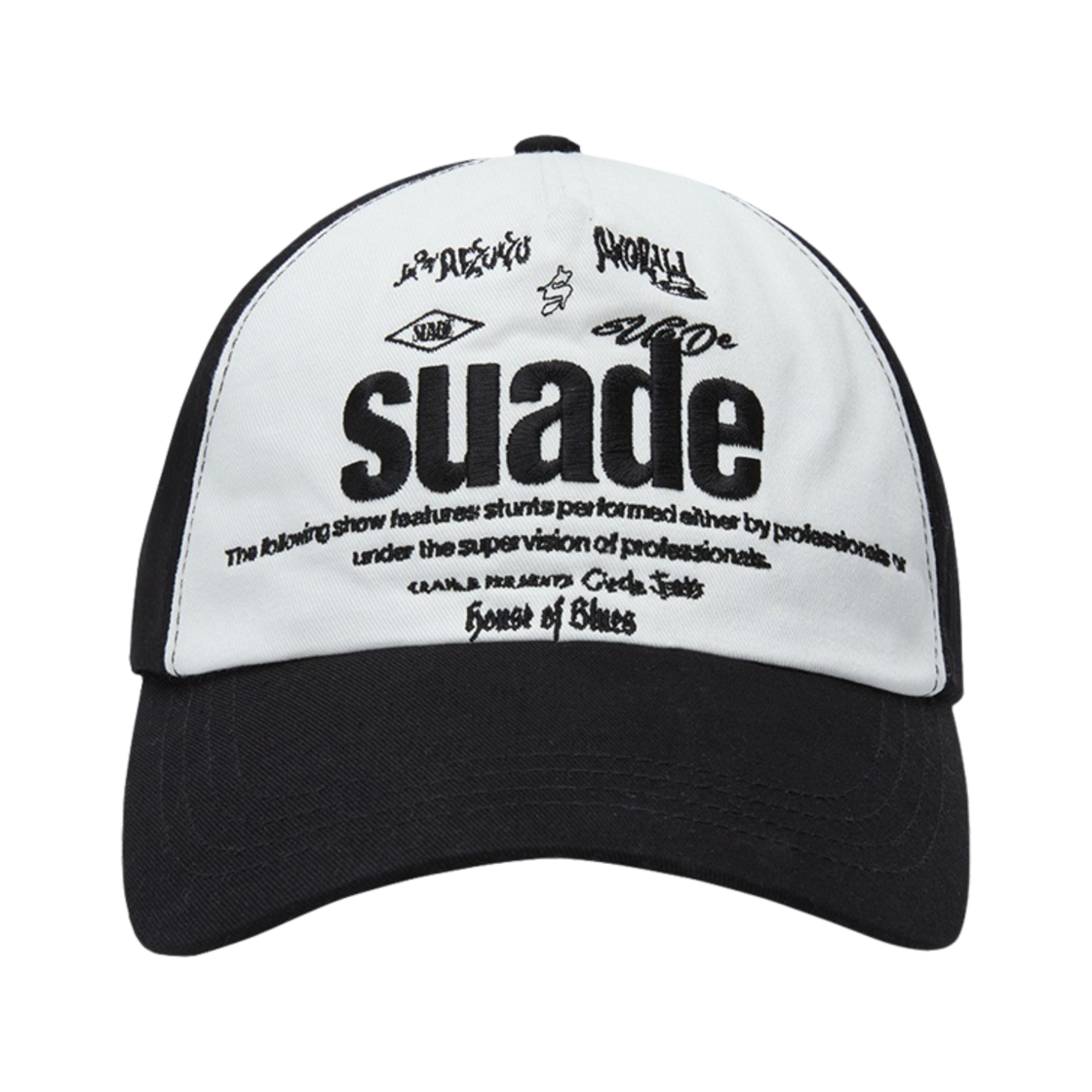 스웨이드 믹스드 로고 볼캡 화이트(Suade Mixed Logo Ball Cap White)