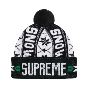 Supreme Snow Beanie Black - 23FW