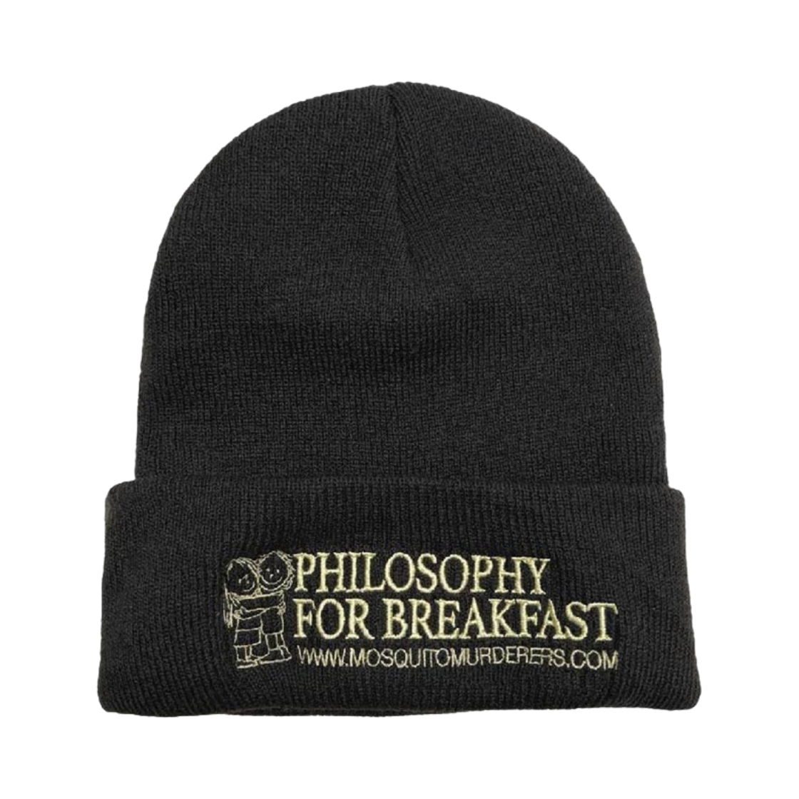 6867744 Mosquito Murderers Philosophy For Breakfast Beanie Charcoal