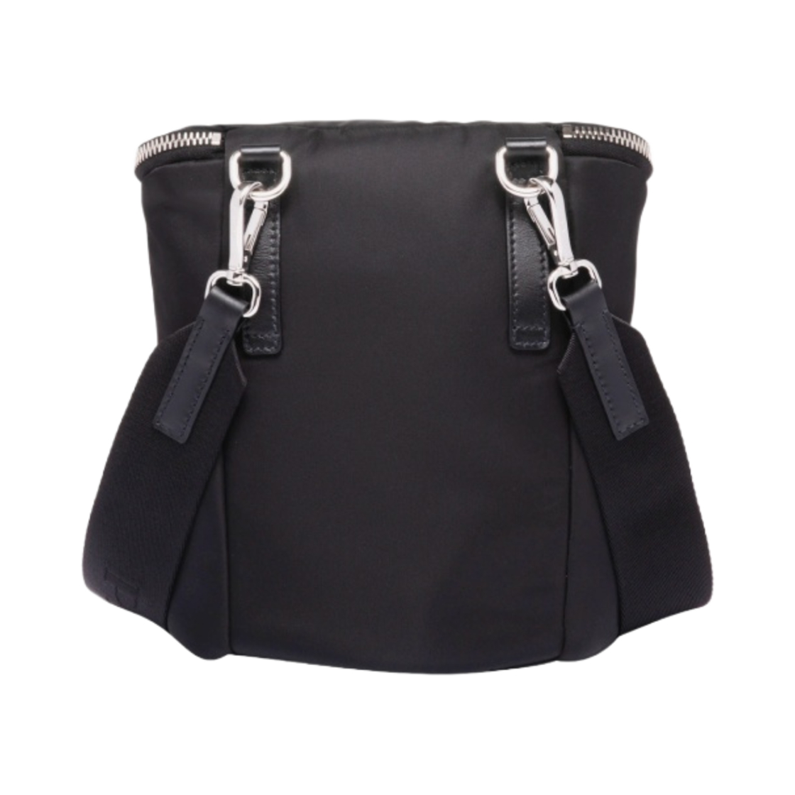 프라다 리나일론 앤 레더 숄더백 블랙(Prada Re-Nylon and Leather Shoulder Bag Black) - 3
