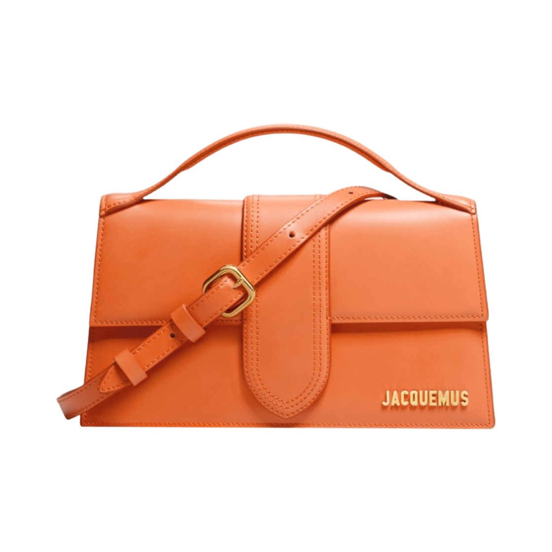 자크뮈스 르 그랜드 밤비노 크로스바디 플랩백 오렌지(Jacquemus Le Grand Bambino Crossbody Flap Bag Orange) - 1