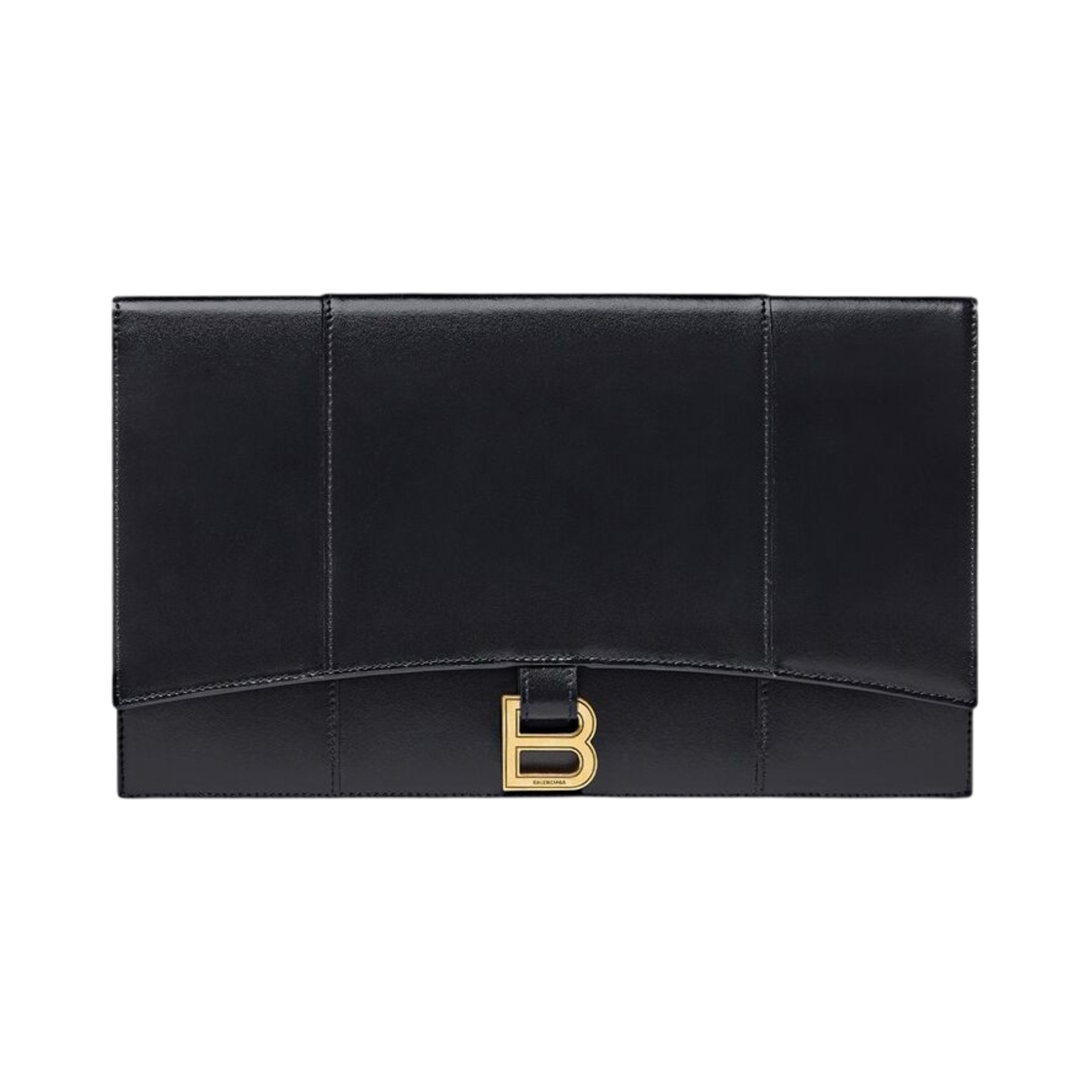 발렌시아가 아워글래스 플랫 파우치 플랩 박스 블랙(Balenciaga Hourglass Flat Pouch with Flap Box Black) - 1