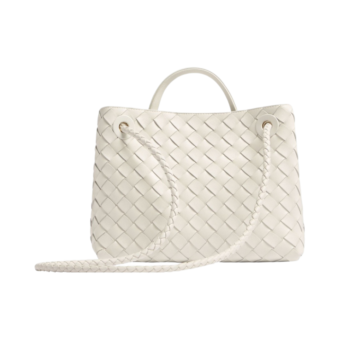 보테가 베네타 스몰 안디아모 화이트(Bottega Veneta Small Andiamo White) - 4