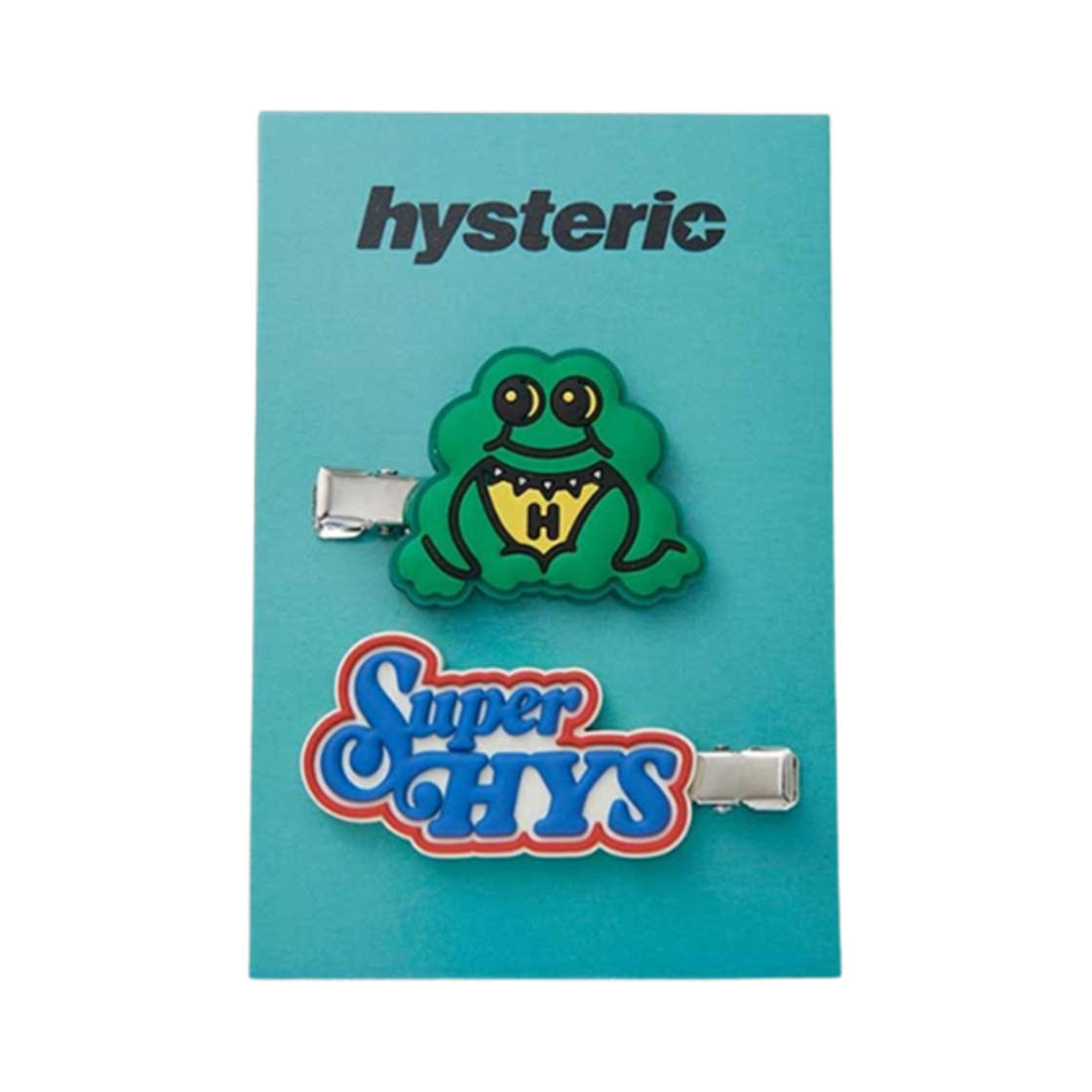 01251QG12 (W) Hysteric Glamour HYS Frog Hair Clip Green (Set of 2)
