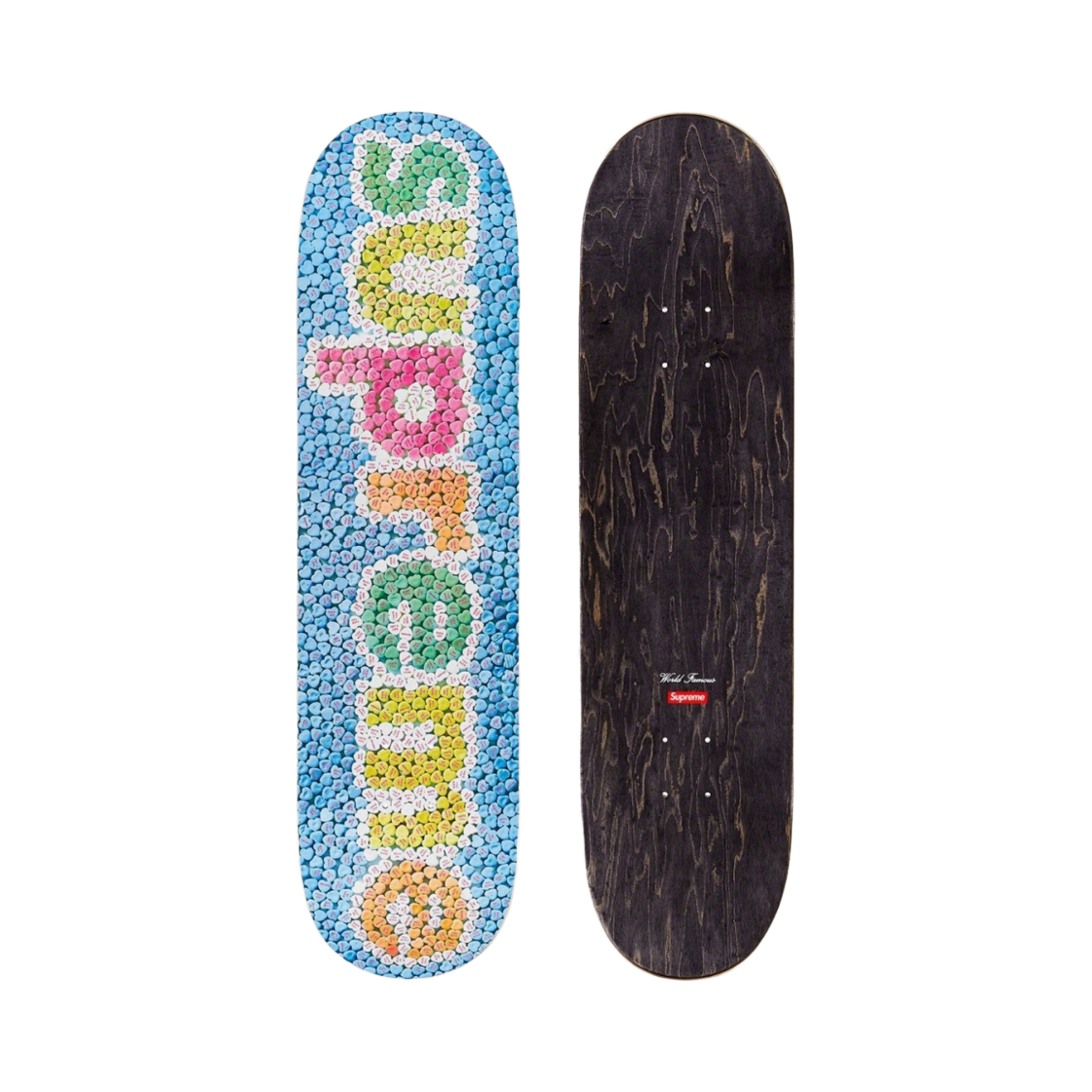 슈프림 캔디 하트 스케이트보드 블루 - 23SS(Supreme Candy Hearts Skateboard Deck Blue - 23SS)