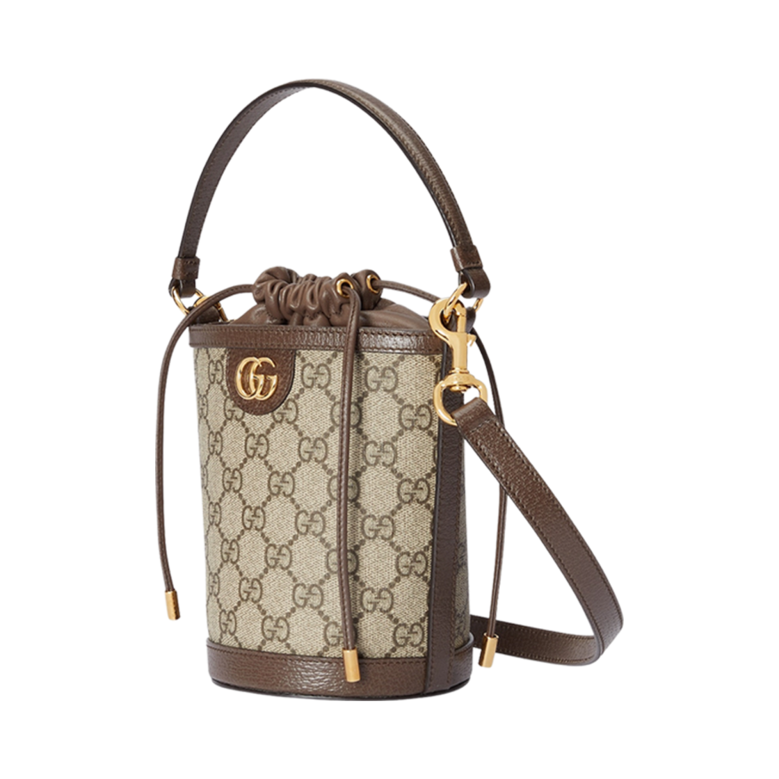 760199-9AAD9-8341 Gucci Ophidia Mini Bucket Bag Beige Ebony Supreme