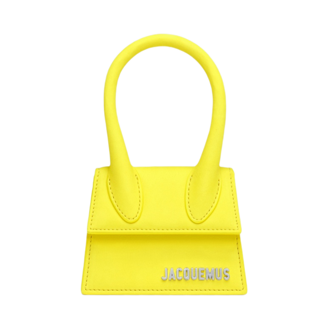 213BA001-3121-240 Jacquemus Le Chiquito Signature Mini Handbag Neon Yellow