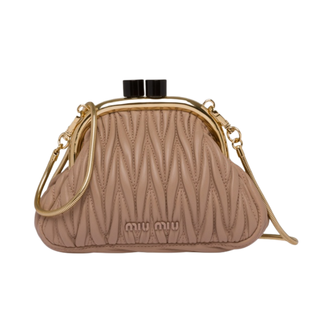 미우 미우 벨 나파 가죽 미니백 카메오(Miu Miu Belle Nappa Leather Mini Bag Cameo) - 1