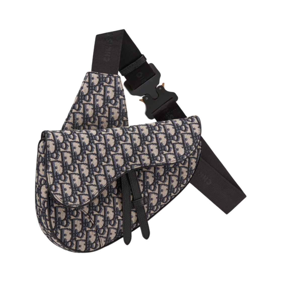 디올 새들백 베이지 & 블랙 디올 오블리크 자카드(Dior Saddle Bag Beige & Black Dior Oblique Jacquard)