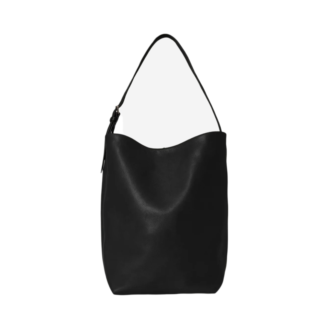 더 로우 미디움 N/S 레더 숄더백 블랙(The Row Medium N/S Shoulder Bag in Leather Black) - 1