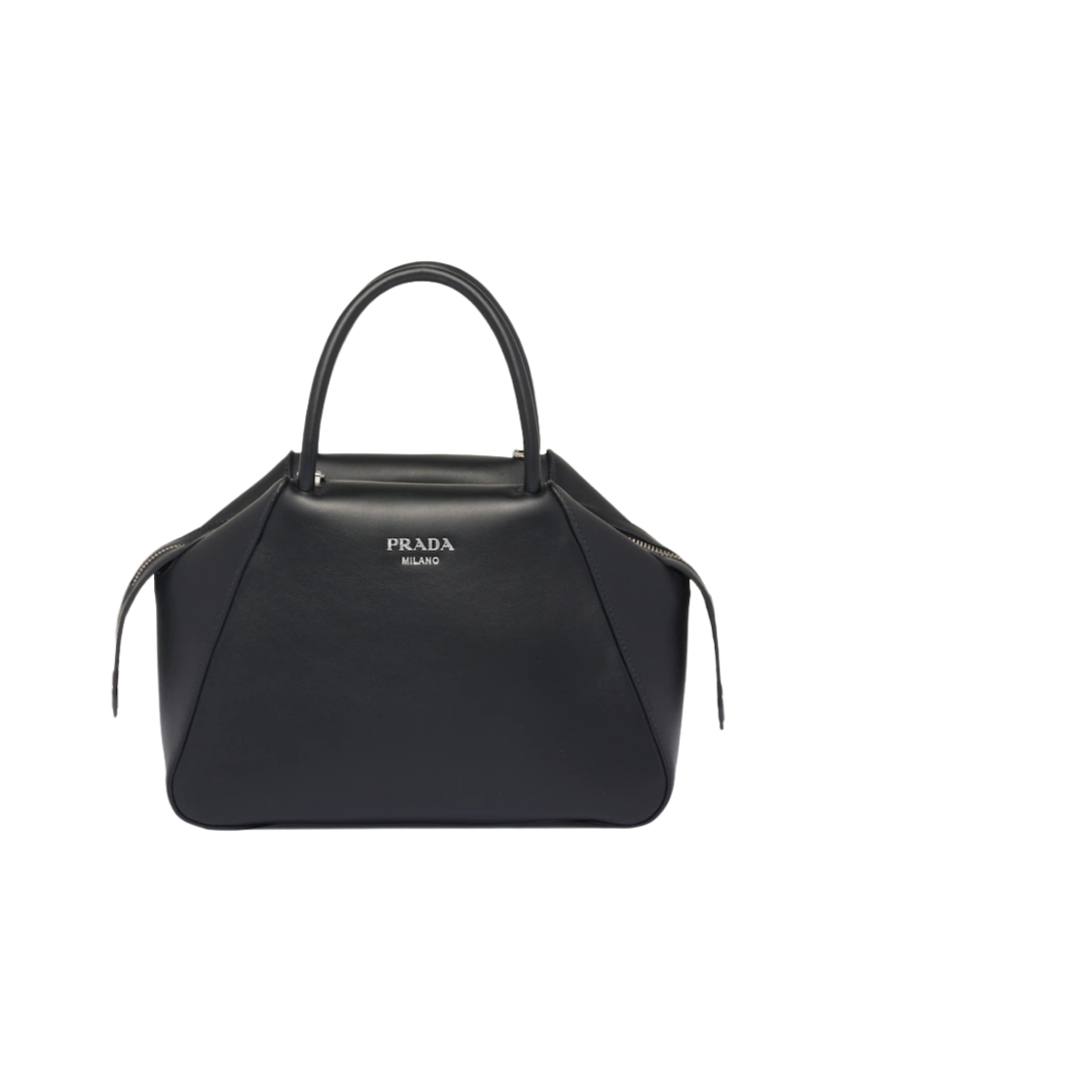 프라다 레더 슈퍼노바 스몰 핸드백 블랙