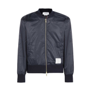 Thom Browne Center Back Stripe Ripstop Bomber Blue