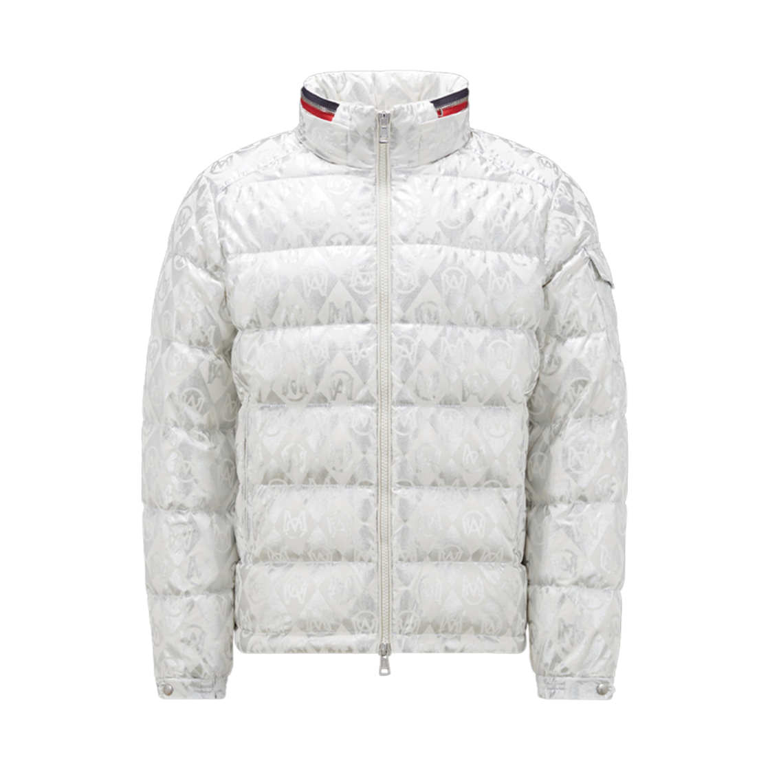 I2-091-1A00023-5970W-S09 Moncler Bourne Short Down Jacket White Silver - 23FW