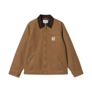 Carhartt WIP Lined Dearborn Canvas Detroit Jacket Hamilton Brown Heavy Stone Wash - Winter