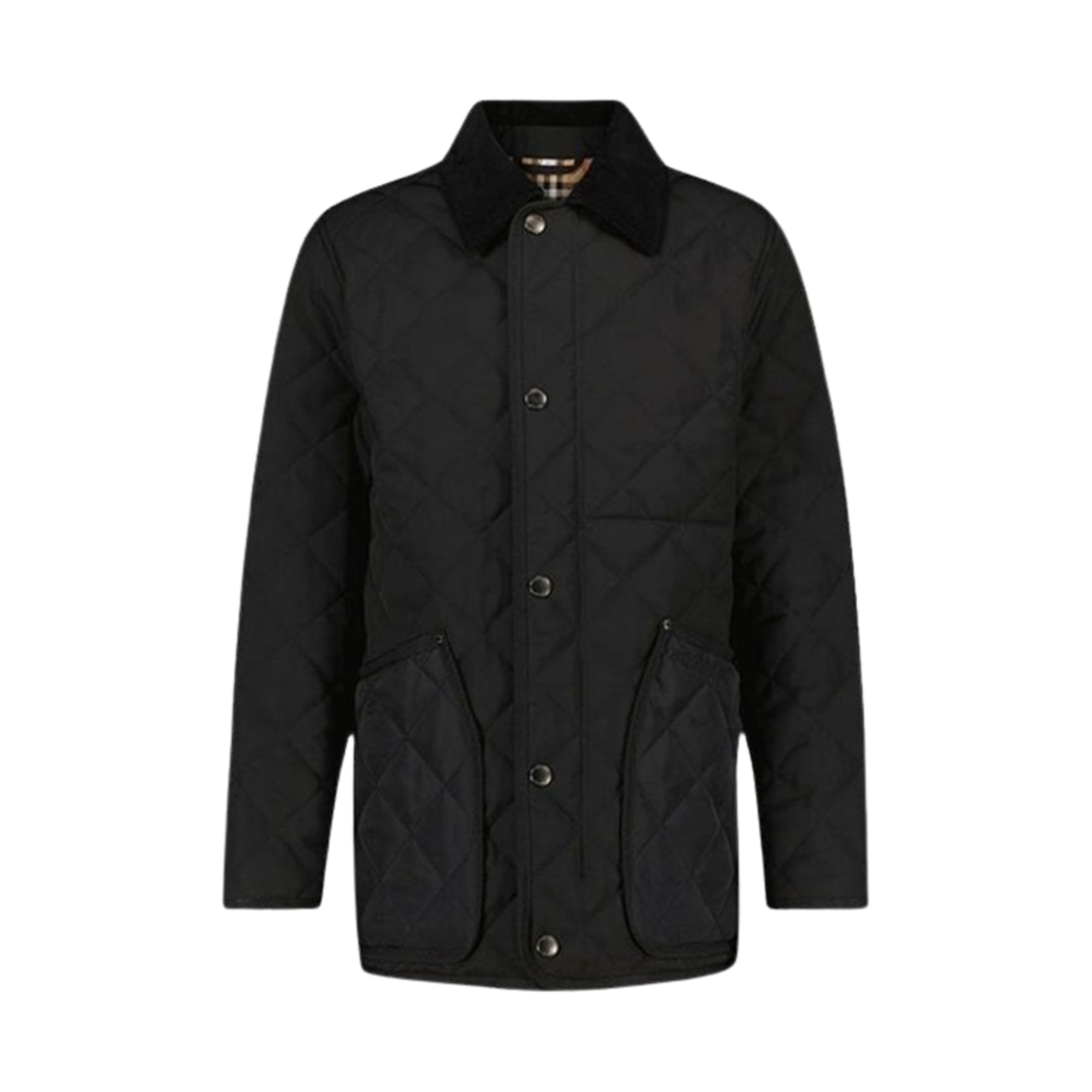 8096447 Burberry Diamond Quilted Lanford Jacket Black