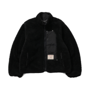 True Religion O.G Logo Reversible Fleece Jacket Black