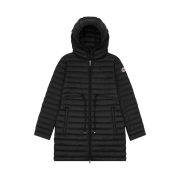 (W) Moncler Barbel Long Down Jacket Black - 22SS