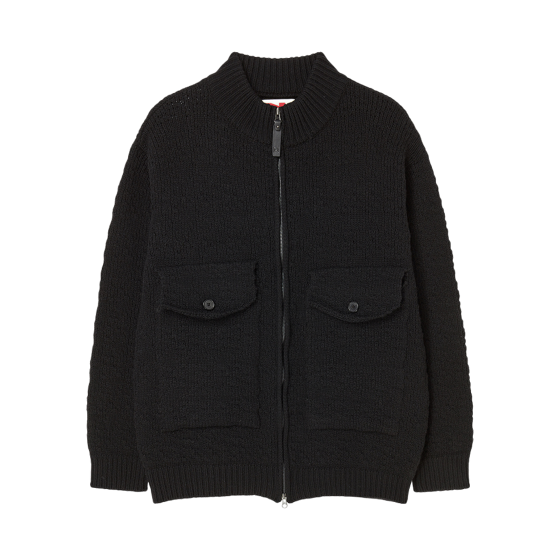 엔 아카이브 크리즈 가먼트 울 블렌디드 집업 점퍼 블랙(N ARCHIVE Crease Garment Wool Blended Zip-Up Jumper Black)