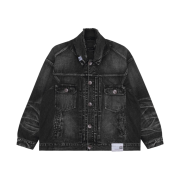 Maison Mihara Yasuhiro Opened Facing Denim Jacket Black