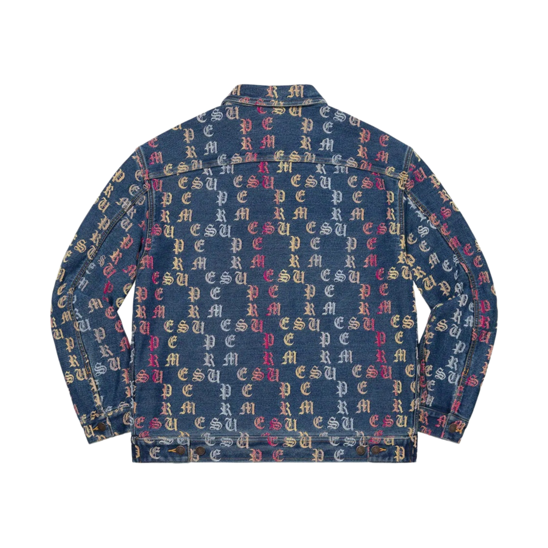 슈프림 그라디언트 자카드 데님 워크 자켓 블루 - 22SS(Supreme Gradient Jacquard Denim Work Jacket Blue - 22SS) - 2