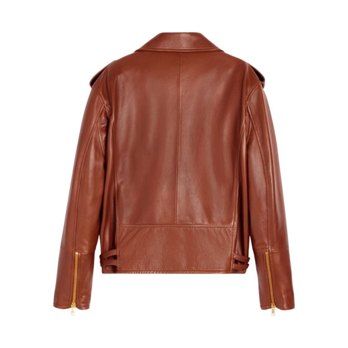 (W) 셀린느 소프트 램스킨 바이커 자켓 코냑((W) Celine Biker Jacket in Soft Lambskin Cognac) - 2