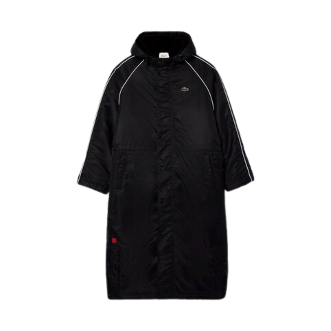 라코스테 x 클랏 리버시블 롱 코트 블랙(Lacoste x Clot Reversible Long Coat Black)