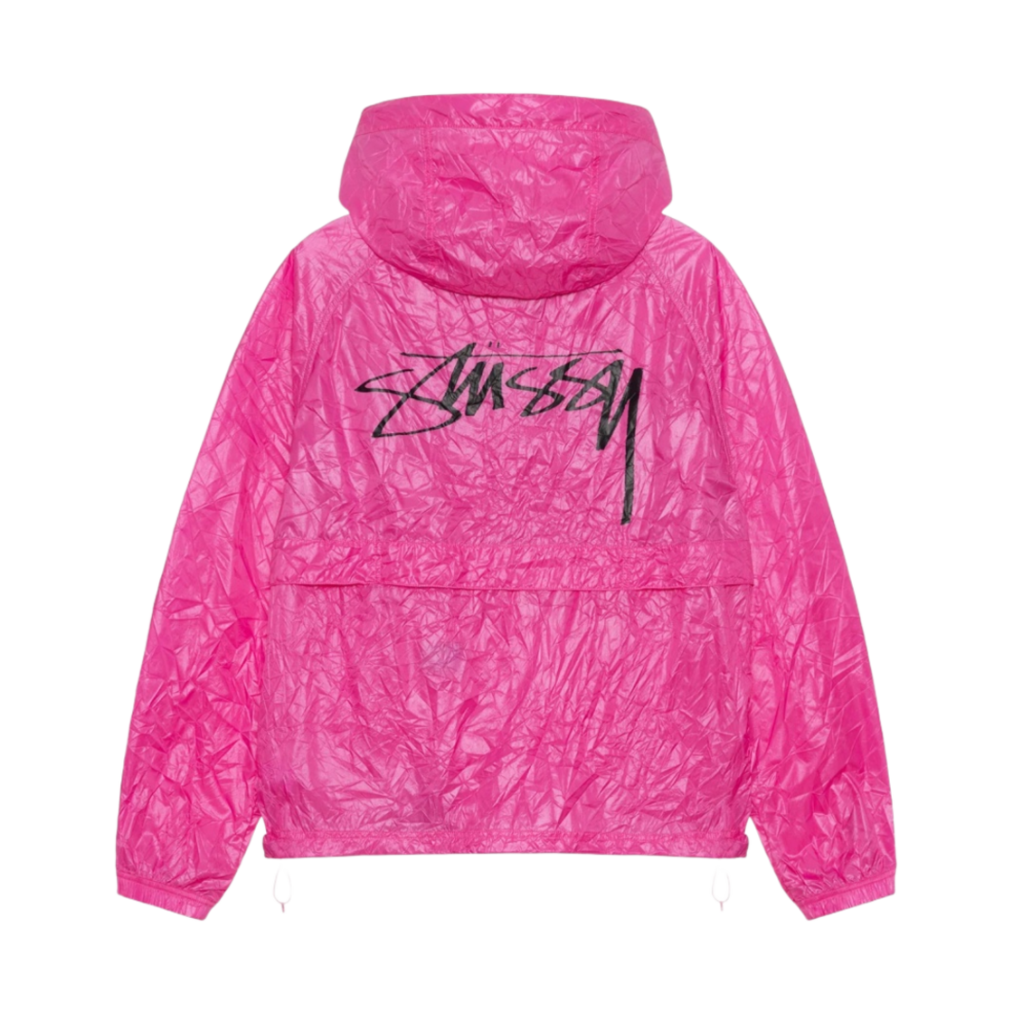 ★Stussy Beach Shell Wrinkled Nylon Jacket Magenta★ Stussy Wrinkled Nylon Beach Shell Jacket Magenta Men's