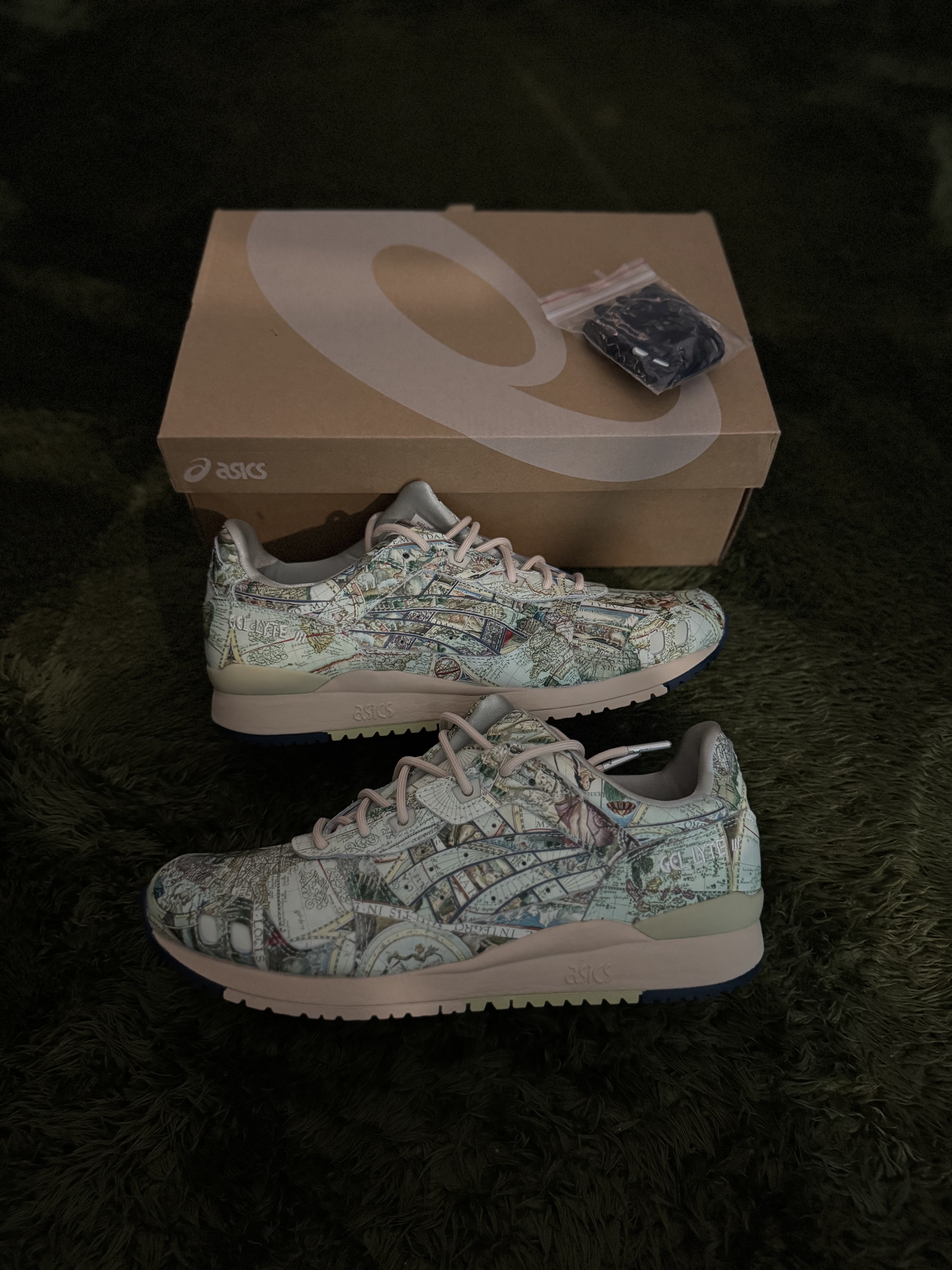 Asics x Atmos Gel-Lyte III Ice Green Midnight Blue 착용 스타일 - 2